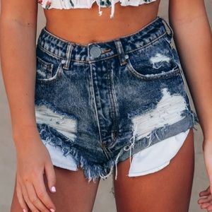 High rise shorts